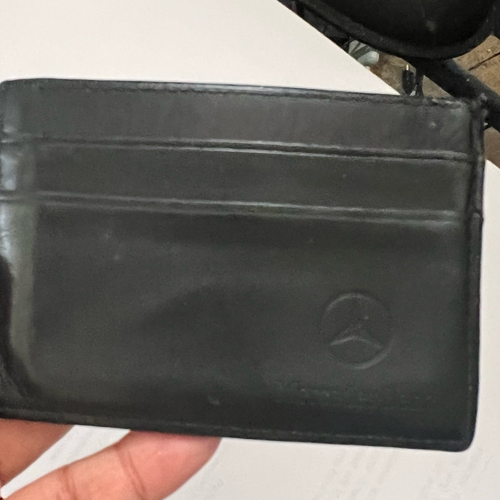 Card wallet  with 2 Card slot with License window packet 100% Leathet